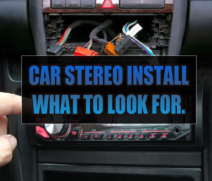 car radio installation , stereo replacement and much more at